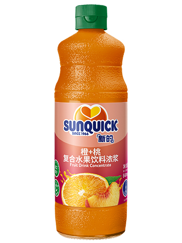 840ml橙+桃復合水果飲料濃漿