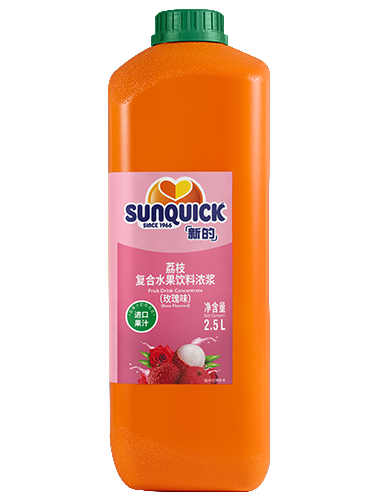 2.5L荔枝復合水果飲料濃漿（玫瑰味）