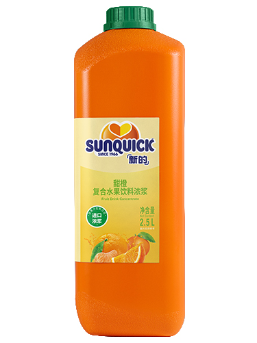 2.5L甜橙復合水果飲料濃漿